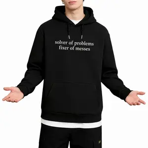 Statement Long Sleeve Hoodie for Problem Solvers and Mess Fixers – Casual Style