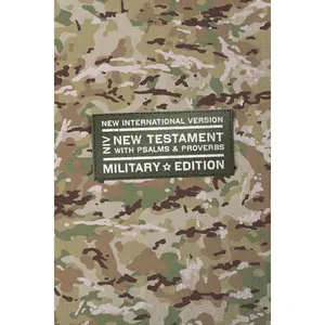 NIV, New Testament with Psalms and Proverbs, Military Edition, Compact, Paperback, Military Camo, Comfort Print