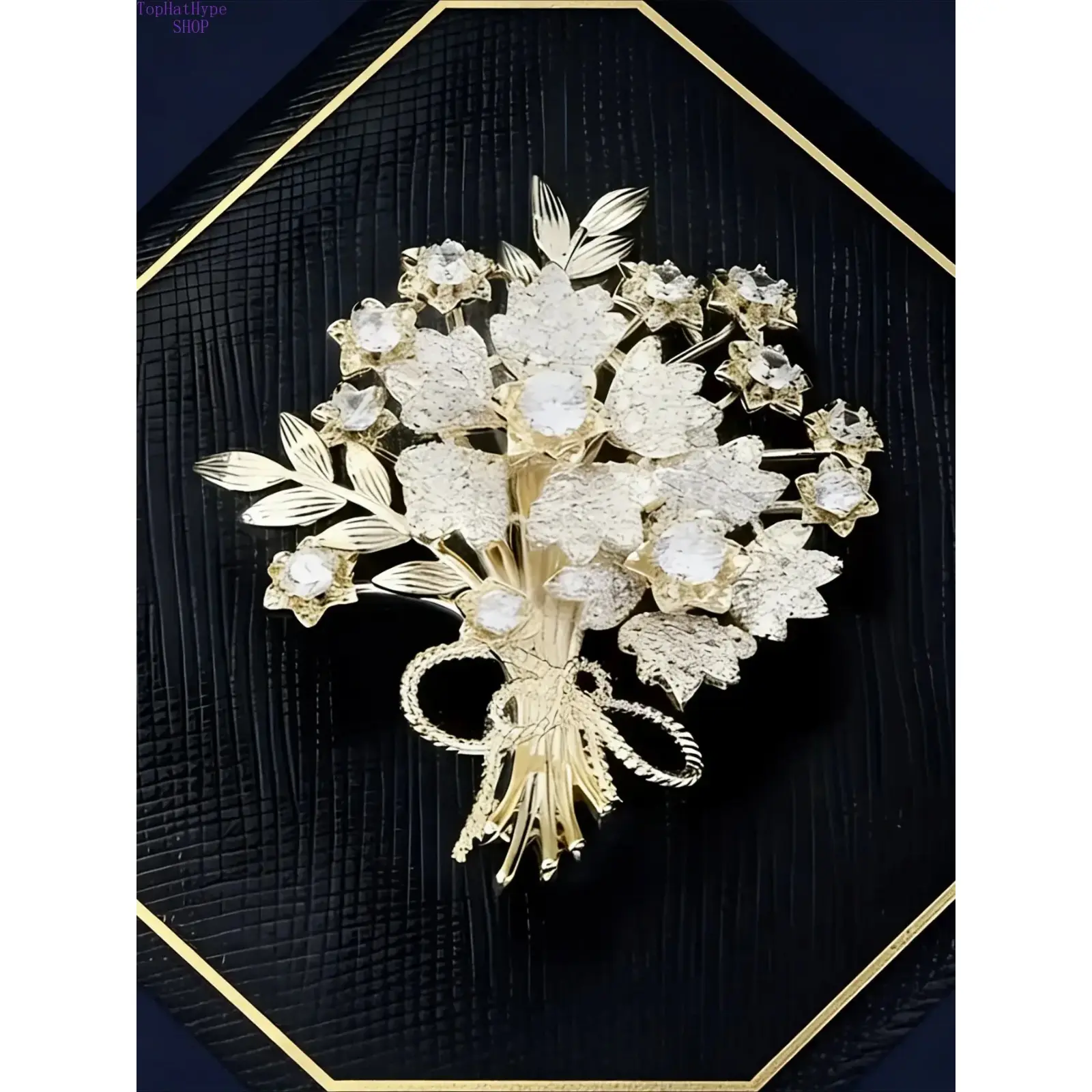 Elegant Daisy Bouquet Brooch Pin for Women, Metal-Coated Lapel Accessory with Heart Accent for Formal Wear and Daily Events, Flower Accessories, Metal Coating, Unisex, Daisy Motif, Exquisite Brooch, Fashion Lapel Pin, Floral Brooch