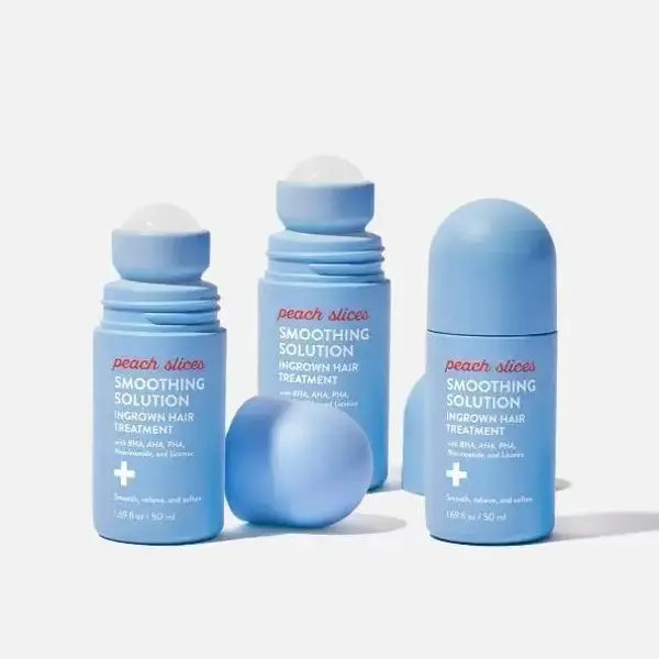 Peach Slices Smoothing Solution – Ingrown Hair Treatment with Peach & Lily for Silky, Bump-Free Skin on Bikini Line, Underarms, Legs & Beyond