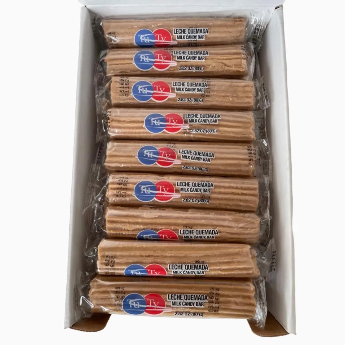 Tuty Dulce de Leche Candy Bars 20 Pack Authentic Mexican Caramel Flavor Leche Quemada Mexican Milk Candy Bar