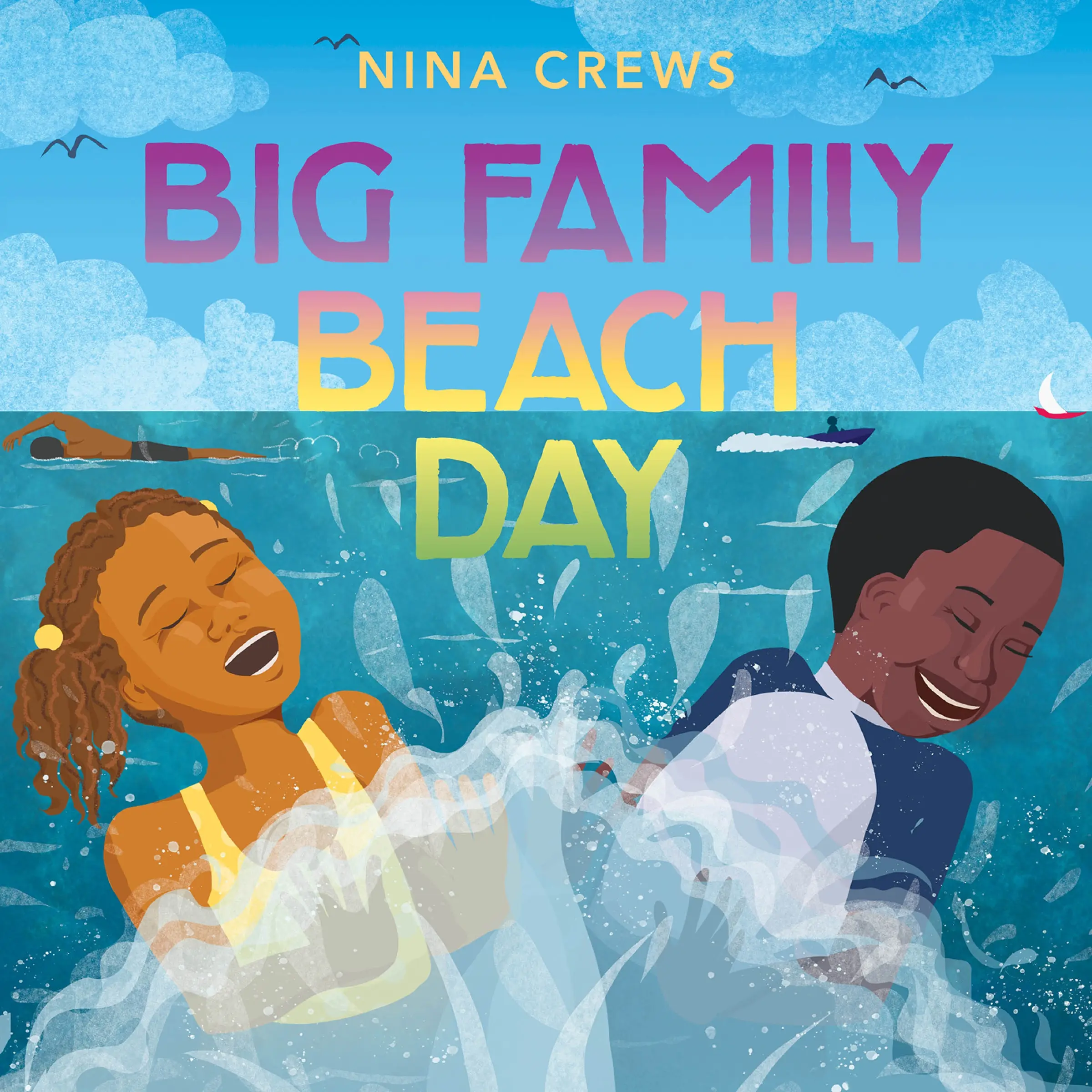 Big Family Beach Day by Nina Crews||Nina Crews [Hardback Book]