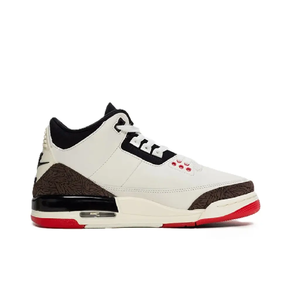 Youth Jordan 3 Retro "World's Best" Sail/Black-Red (DM0967 103) (GS)