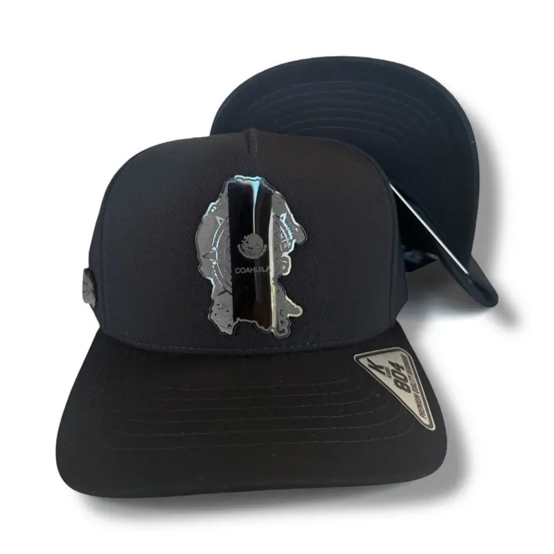 Sinaloa State Casual Snapback Hat with Black Plate Logo Print, Fashionable and Adjustable for a Customizable Fit, Sinaloa Hats, Adjustable Snapback For All-Day Ease, Baseball Cap