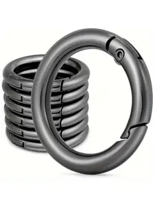 10pcs Key Ring Clip Keychain Rings, Round Clip for Keys, Hanging Bag Buckle, Bags, Purses - Key Chain Hooks Replacement Ring