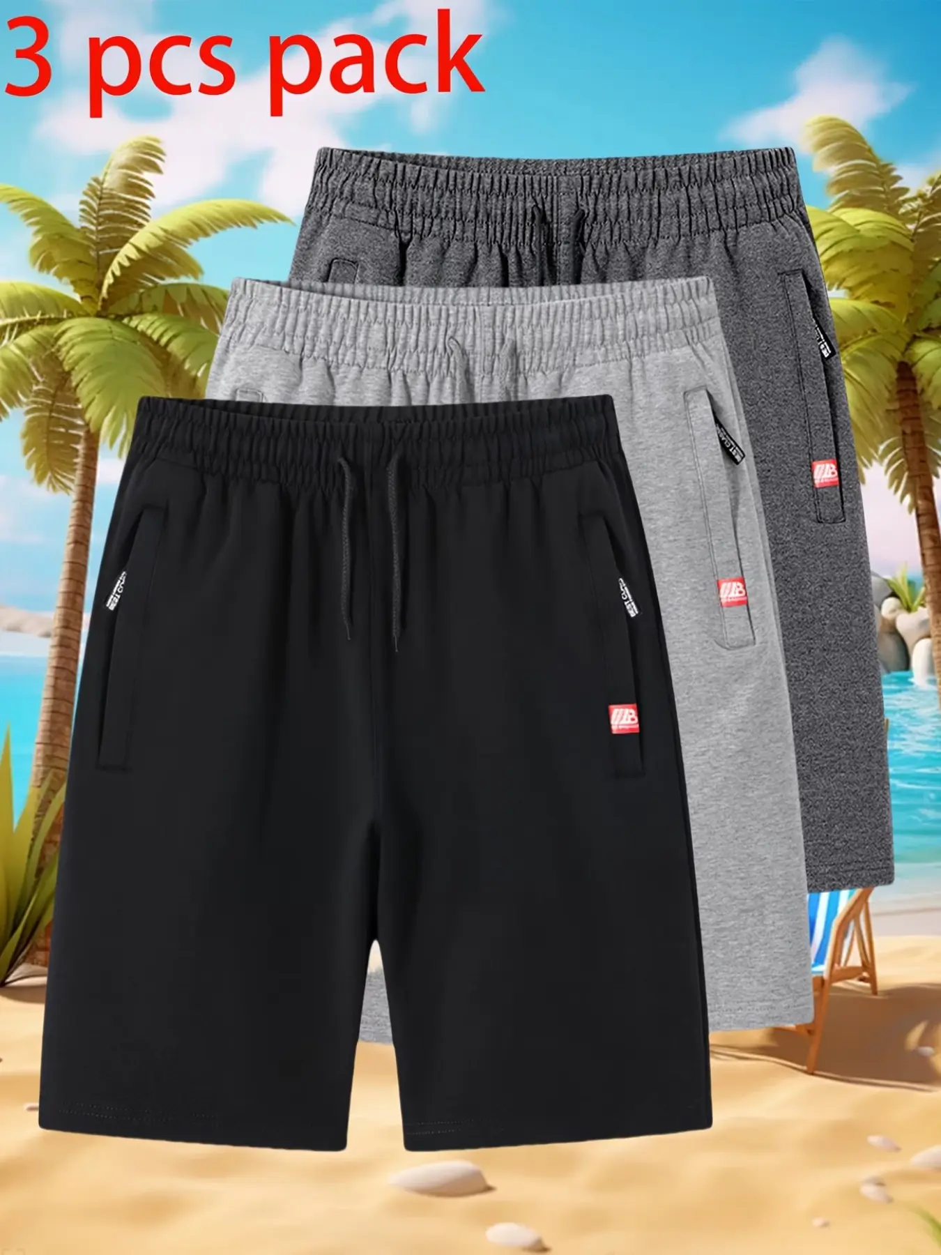 Men's Summer Outdoor Shorts Set, Lightweight Breathable Hiking Gear, Casual Gym Shorts for Trekking and Adventure, Loose Fit Shorts, Breathable Athletic Wear Shorts
