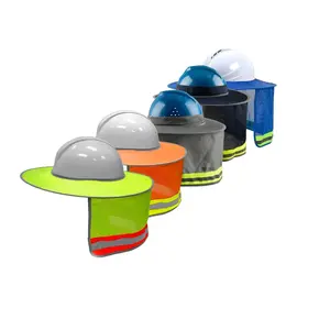 5 Pack Sun Visors For Construction Hats in Various Colors for Protective Wear