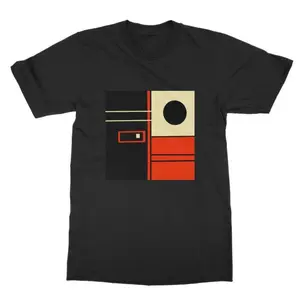 Men's Modern minimalist design inspired by Bauhaus art movement Graphic T-Shirt - Short Sleeve Crew Neck Regular Fit Casual Wear | Soft & Breathable Fabric, Durable Print, Everyday Comfort, Machine Washable, Geometric Bauhaus Casual fashion with artistic
