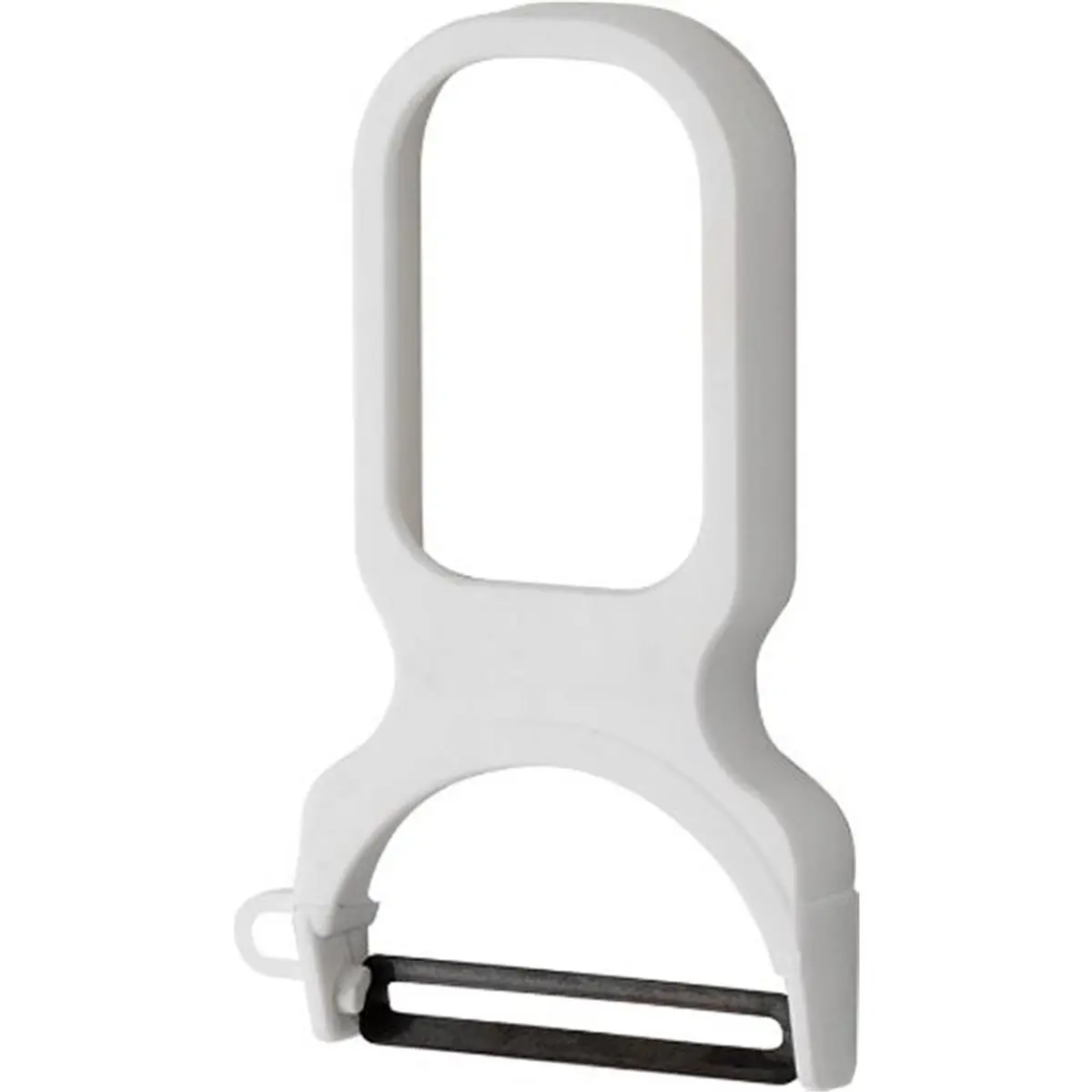 ILSA V67 Stylish Loop Peeler - Plastic Body Hand-Operated Kitchen Utensil, Carded Gadget for Home Cooking Fruit and Vegetable Peeling, Hand-Operated Peelers