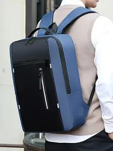 Business Men's Large Capacity Laptop Backpack Waterproof Simple Multifunctional Student Bag School Backpack, Durable & Spacious Design