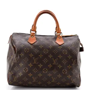 Pre-owned Louis Vuitton Canvas Coated Top Handle Bags Speedy Handbag Monogram Canvas 30 by Rebag