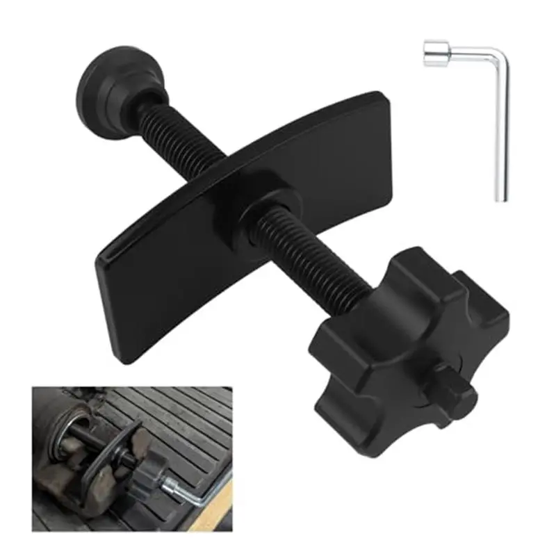 Disc Brake Caliper Compression Tool with 10mm Wrench,Heavy Duty Caliper Piston Compressor Tool Brake Pad Spreader,Professional Brakes Calipers Tools Automotive Tools