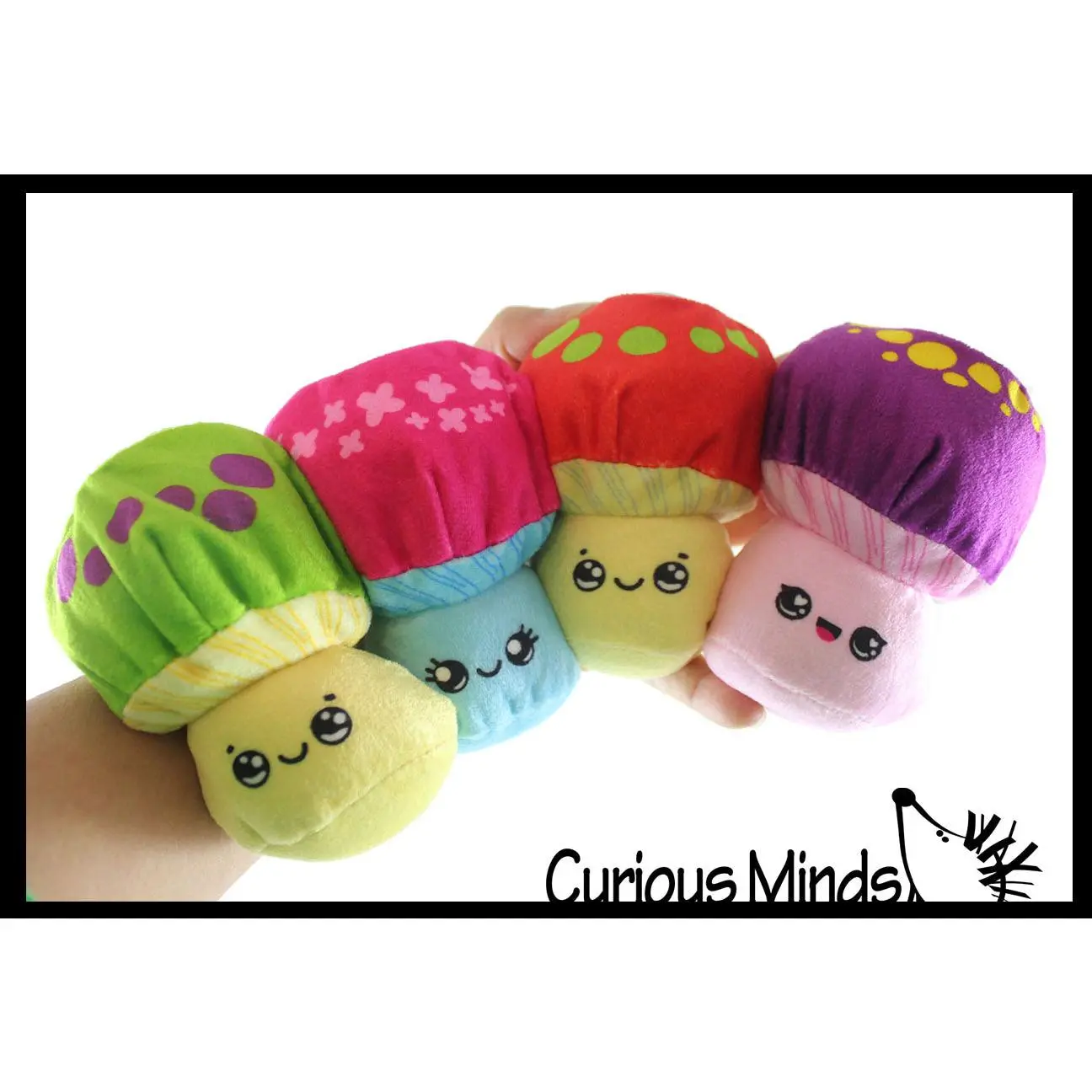 Plush Mushroom Water Bead Filled Squeeze Stress Balls - Sensory, Stress, Fidget Toy  Bubble Blow Fungus Shroom