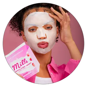 Milk Probiotic Strawberry Face Sheet Mask