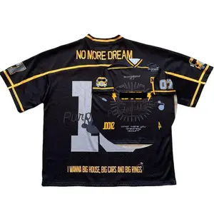 No More Dream Football Jersey Unisex Football Jersey Casual Sportswear – 90s Vintage Couples Sport & Outdoor Jerseys