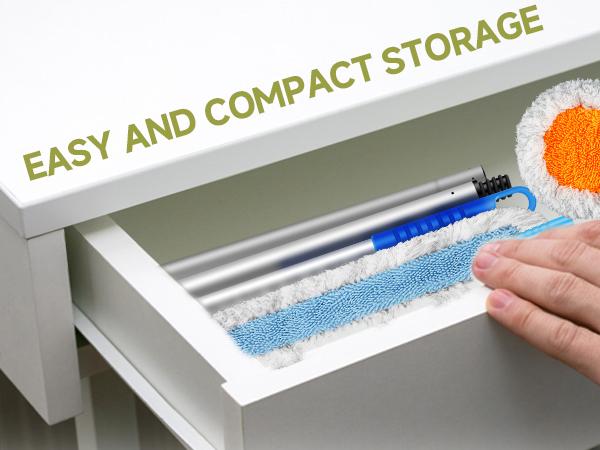 RV Awning Cleaning Mop, Extendable Pole Awning Mop Tool for Camper, Awning Cleaner for RV Canopy with Bendable and Cleaning Brush Head