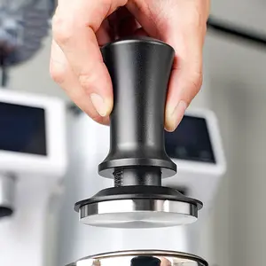 Adjustable Height Stainless Steel Coffee Tamper, Elastic Espresso Presser for 51/53/58mm Portafilters, Durable Coffee Tool, Espresso Tools, Coffee Making Tool