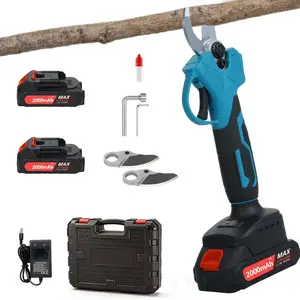 Cordless Electric Pruning Shears, Battery Powered Garden Clippers for Tree Branches, Shrub & Orchard Trimming,  Easy Cut Tool for Landscaping, Handheld Power Pruner for Gardeners