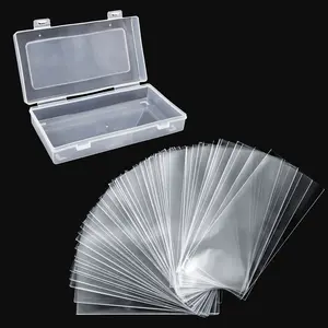 Paper Money Holders Plastic Storage Case 100 Pack Clear Thicken Paper Money Currency Collection Sleeves Protector OPP Bag
