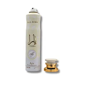 LATTAFA YAR MOI AIR FRESHENER 10.FL.OZ Floral Fragrance Spray Bottle Peach Scent Woody Prop Perfume Flower Aroma Scent Scent Scented