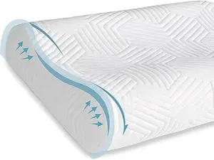 Memory Foam Pillows, Pillow for Sleeping, Adjustable Contour Pillow for Side, Back&Stomach Sleepers