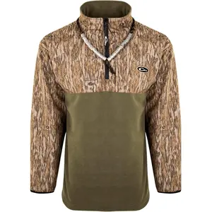 Drake Waterfowl Men's MST Quarter 1/4 Zip Refuge Eqwader Waterproof Windproof Breathable Resistant Outdoor Hunting Jacket