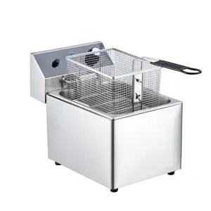 【GARVEE】Electric Deep Fryer - 12.68QT/12L Capacity, with Basket & Lids, Stainless Steel Construction, Temperature Control, 1800W Power.