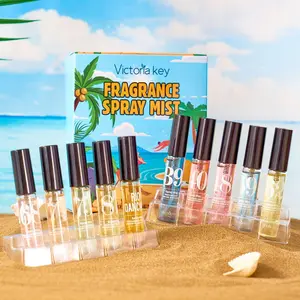 10-Piece Alcohol-Free Fragrance Spray Set, Sweet Cool Fruit Scent & Gentle Floral Scents, Hair Body Mist, Portable Gift for Students, Fragrance Discovery Set