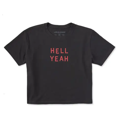 Women's Hell Yeah Short Sleeve Crusher Boxy Tee