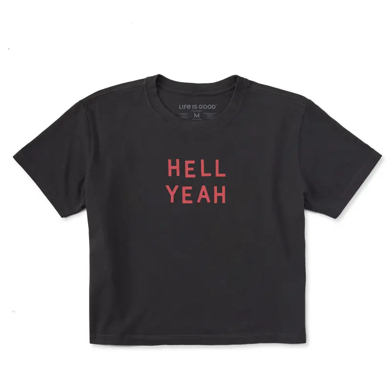 Women's Hell Yeah Short Sleeve Crusher Boxy Tee