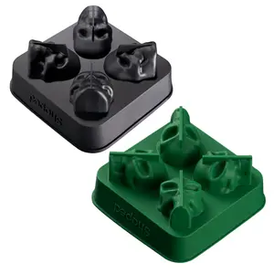 Shaped Ultimate Ice Duo Bundle - 3D Skull & Ancient Alien Ice Molds - Non-Toxic BPA-Free Silicone - Intricate Detailing for Elegant Drinks - Top-Quality & User-Friendly Design - Perfect Gift - Set