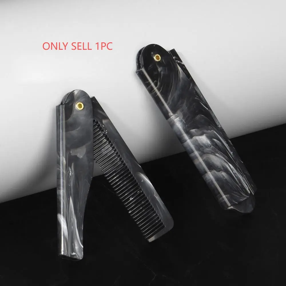 Folding Comb, 1 Count Portable Folding Comb, Compact Design Hair Comb, Volumizing Comb, Professional Hair Styling Tool for Men & Women, Heatless Styling Tool