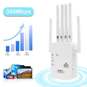 WiFi Extender,WiFi Extenders Signal Booster for Home,Up to 5000 sq.ft and 100 Devices,WiFi Range Extender,Wireless Repeater,Long Range Amplifier with Ethernet Port,1-Tap Setup