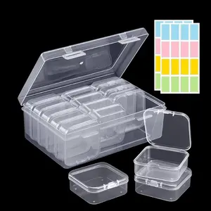 Transparent Storage Box Set - Stackable Jewelry, Beads, Rings, and DIY Handicrafts Sorting Boxes, Christmas Gift, New Year's Party Supplies Storage Boxes, Back-to-School Craft Storage - Portable Hardware Accessories Boxes, Clear Storage Box