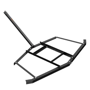 【fathersdaygift】VEVOR Driveway Drag, 67.7" Width Tow Behind Drag Harrow, Q235 Steel Driveway Grader with Adjustable Bars, Support up to 50 lbs, Driveway Tractor Harrow for ATVs, UTVs, Garden Lawn Tractors