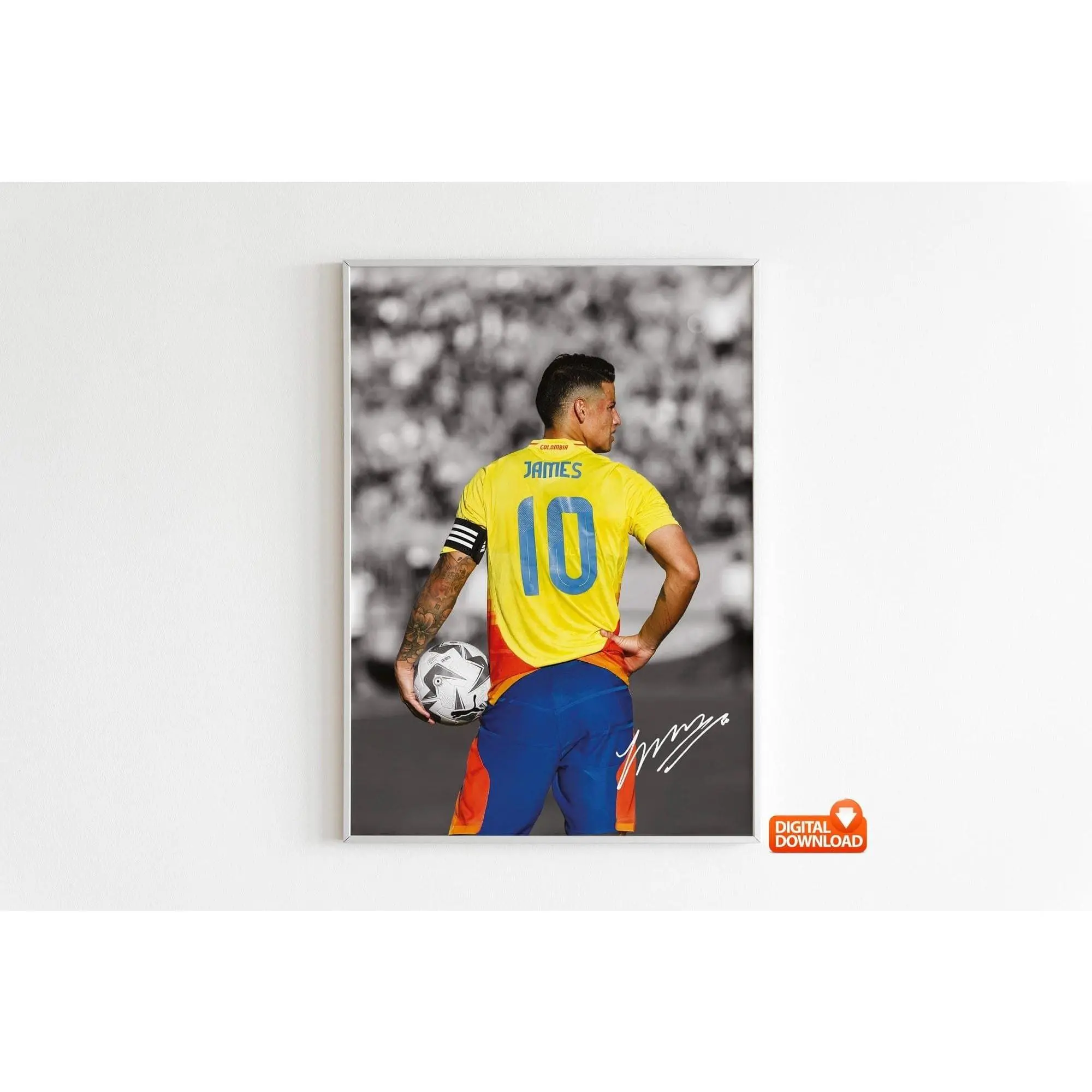 James Rodriguez Poster, Signed Football Poster( Unframed - Print Only )