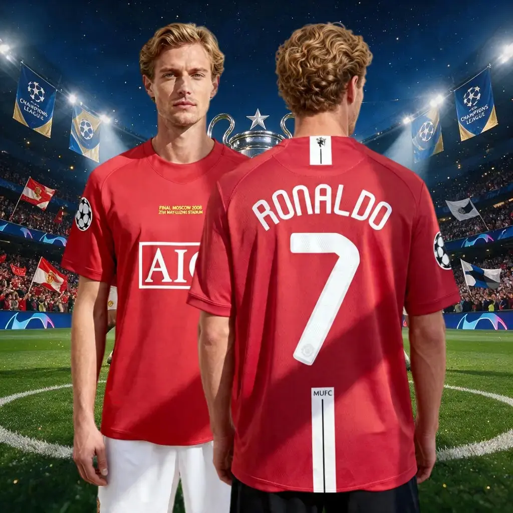 0708 CR#7 Away Short Sleeve Soccer Jersey Champions League