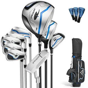 UNIHIMAL Men's Complete Golf Club Set, Right Hand – 9/10/11-Piece Golf Clubs with Stand Bag Golf Equipment Golf Kit