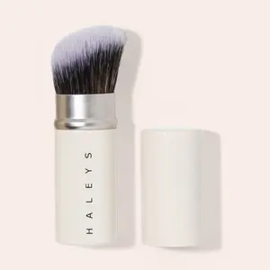 HALEYS Beauty Retractable Face Brush - Travel-Friendly Makeup Tool with Adjustable Sleeve for Streak-Free Application & Compact Design