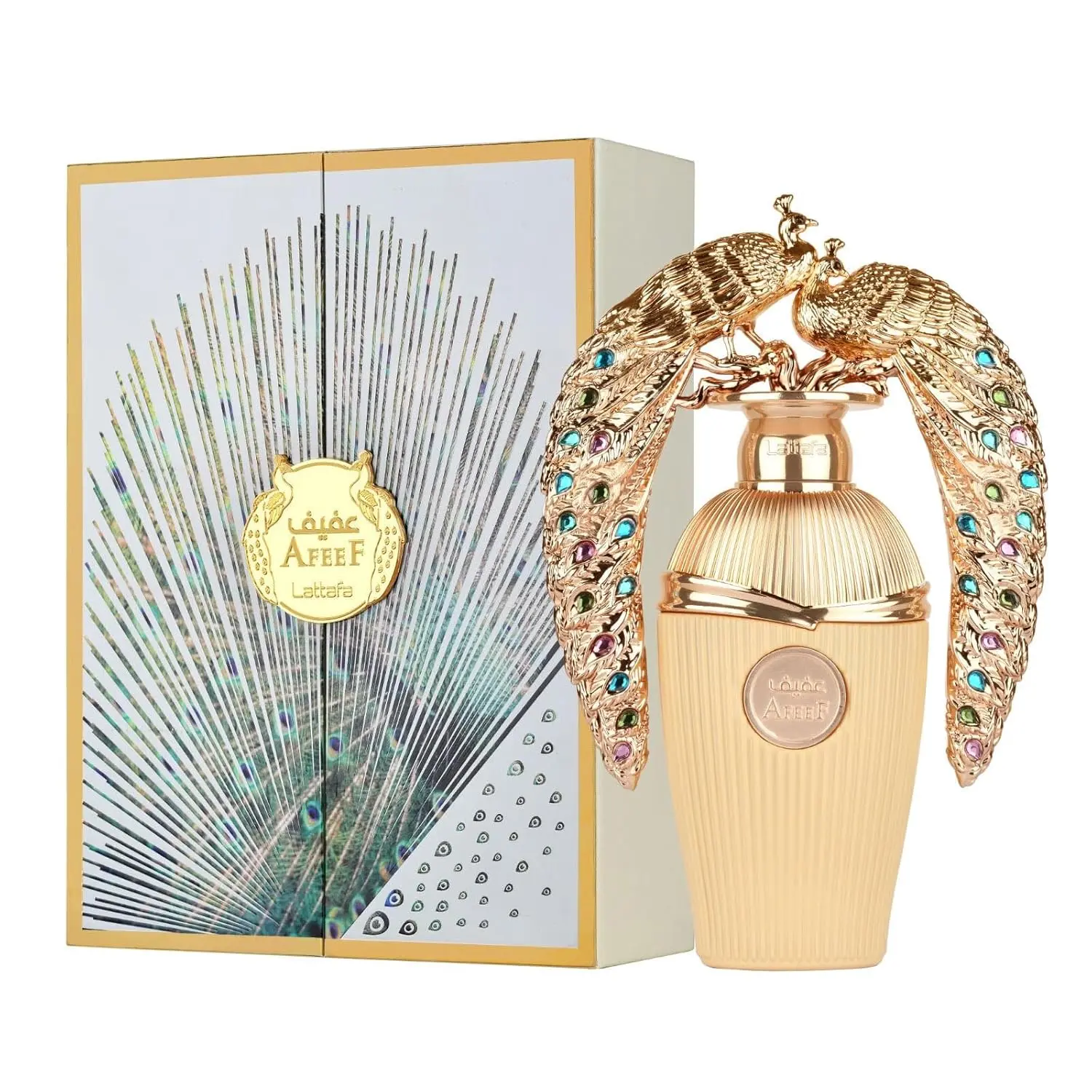 Lattafa Afeef Unisex Eau de Parfum Spray 3.4 Ounce 100 Ml Arabian Fragrance Aromatic Woody Scent with Bergamot & Sandalwood Notes Amber Vanilla Long Lasting Perfumes