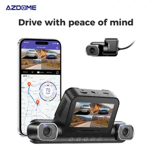 AZDOME M660 4 Channel Dashcam 4K Dash Camera with 360° Recording Built-in WiFi GPS Smart Voice Control 128GB Storage No Card Needed 24H Parking Mode Full HD