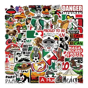 50PCS Mexican style stickers DIY personalized decoration guitar luggage creative waterproof phone case stickers