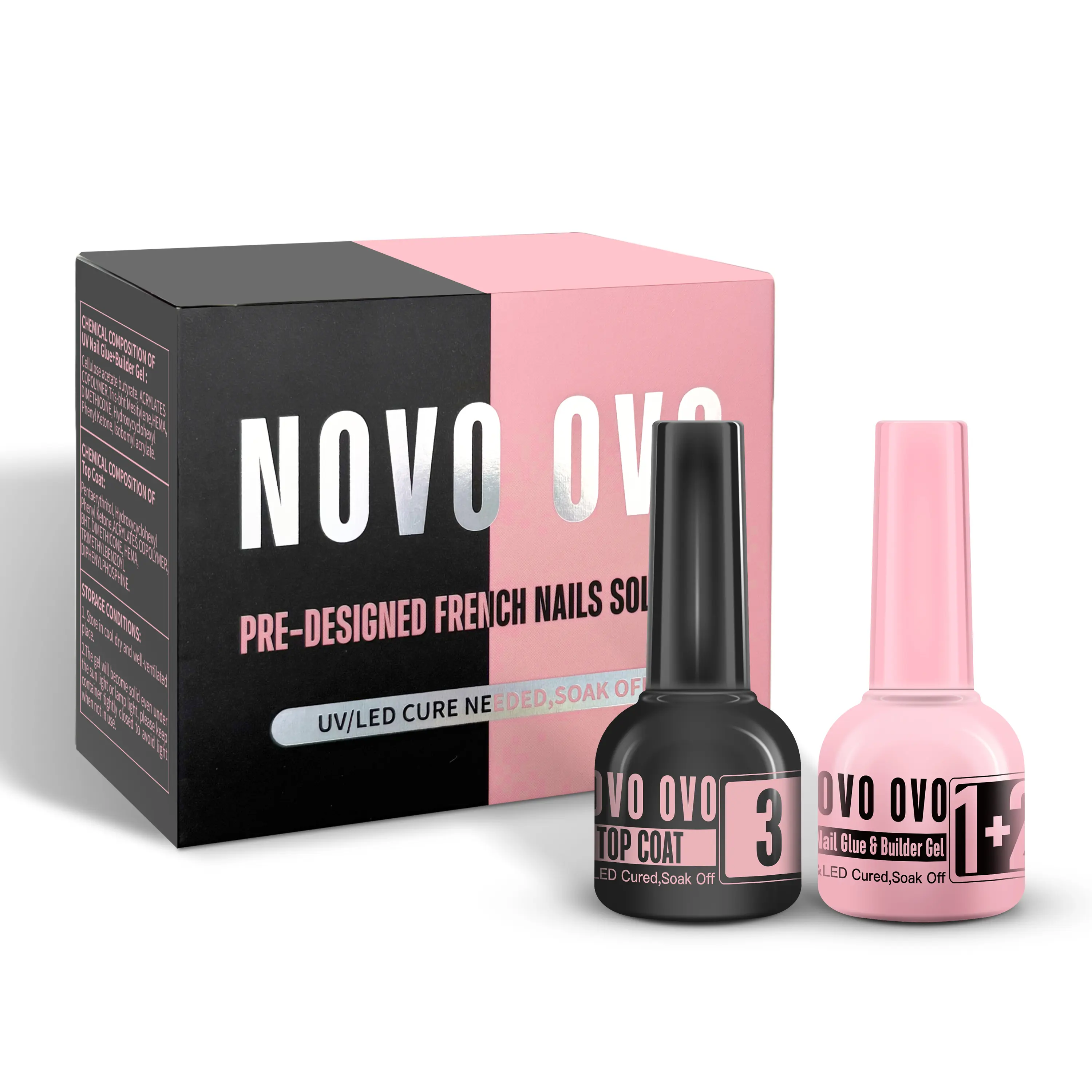 French Tips Solution_UV Nail Glue Builder Gel Top