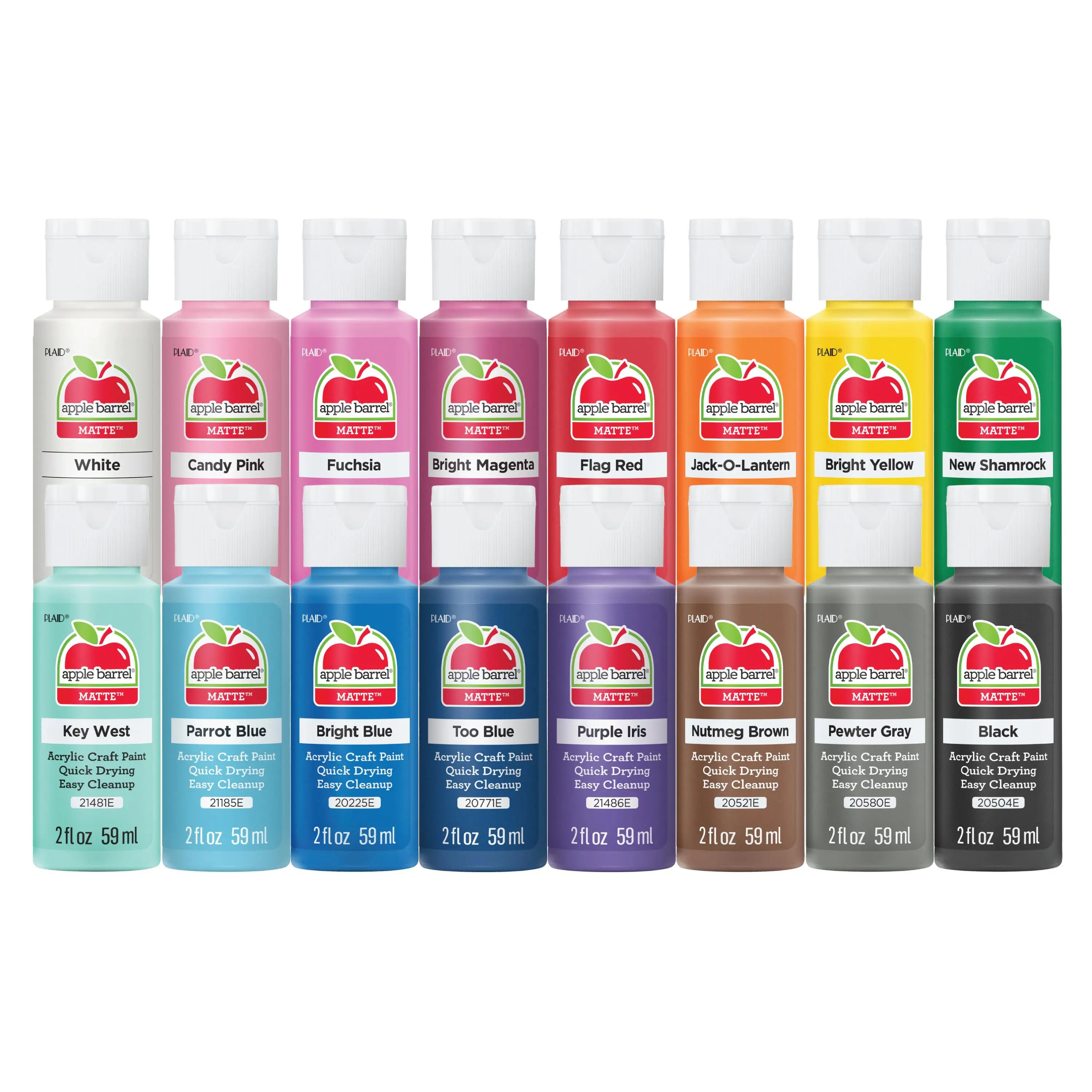 Apple Barrel Colors Acrylic Paint 16 Color Set - PROMOABIII Arts Crafts Supplies Colorful Art Supplies