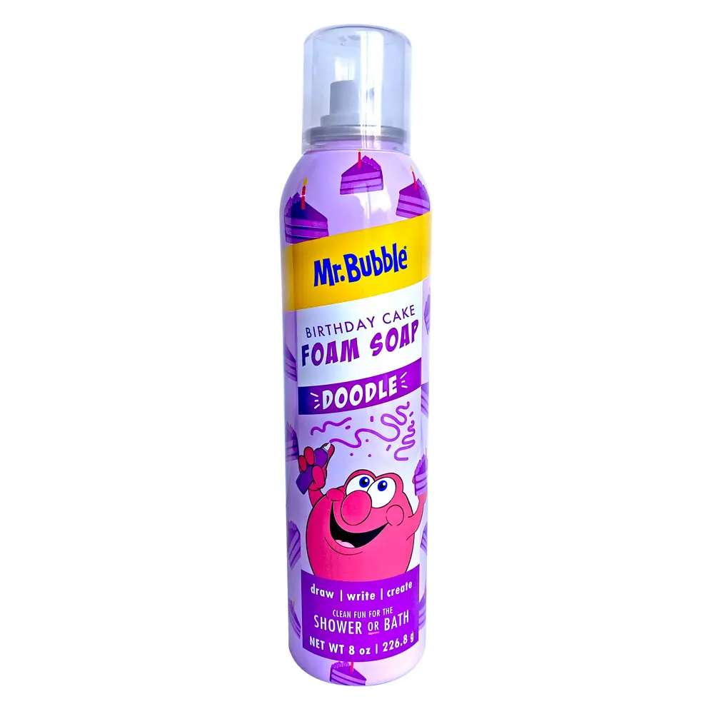 Mr. Bubble Doodle Limited Edition Foam Soap - Birthday Cake Scent, 8 oz