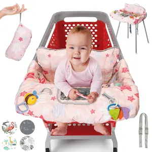 Cozy Cotton Anti-Slip Universal-Size Baby Shopping Cart Cover - For High Chairs, Restaurant Seats