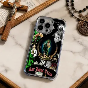 Creative Jesus Pattern Smartphone Case for iPhone 17 Pro Max, 16 Plus, 15, 14, 13, 12, 11 - Full Body Protection, Shockproof Soft Silicone Cover for Cellphone, Handheld Devices & Mobile Accessories
