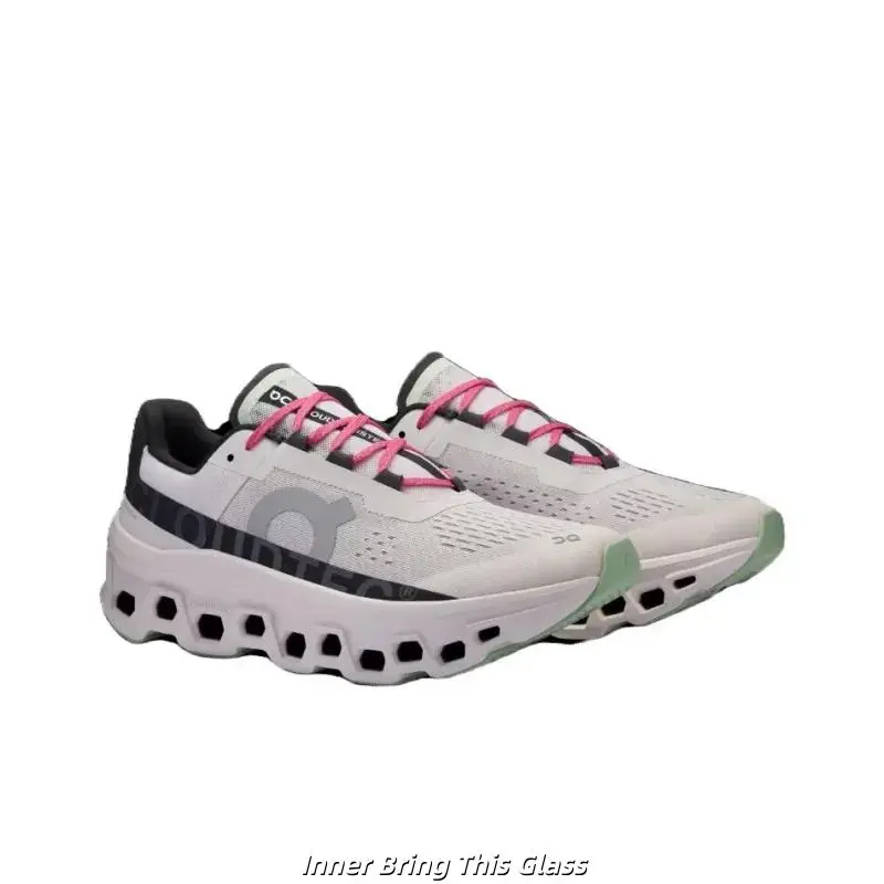 Brand New Sealed with Original Shoe Box Unisex Off White Perforated Mesh Running Sneakers Black Heel Rose Red Laces Round Hole Segmented Hollow Cushion Sole Light Green Non Slip Athletic Walking Gym Daily Sports Trainers