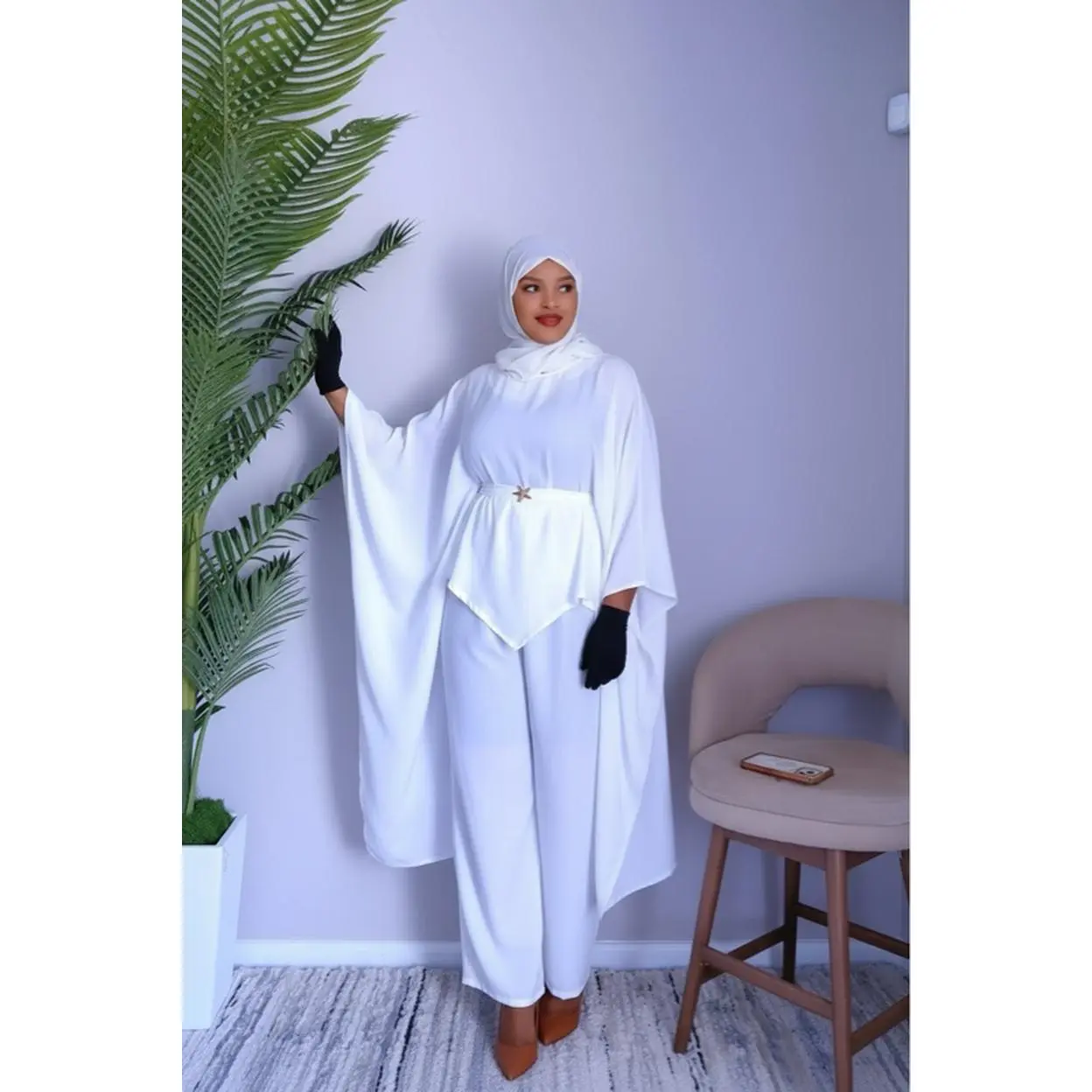 White One Size Hijab Set - $49 - Perfect for Everyday Wear