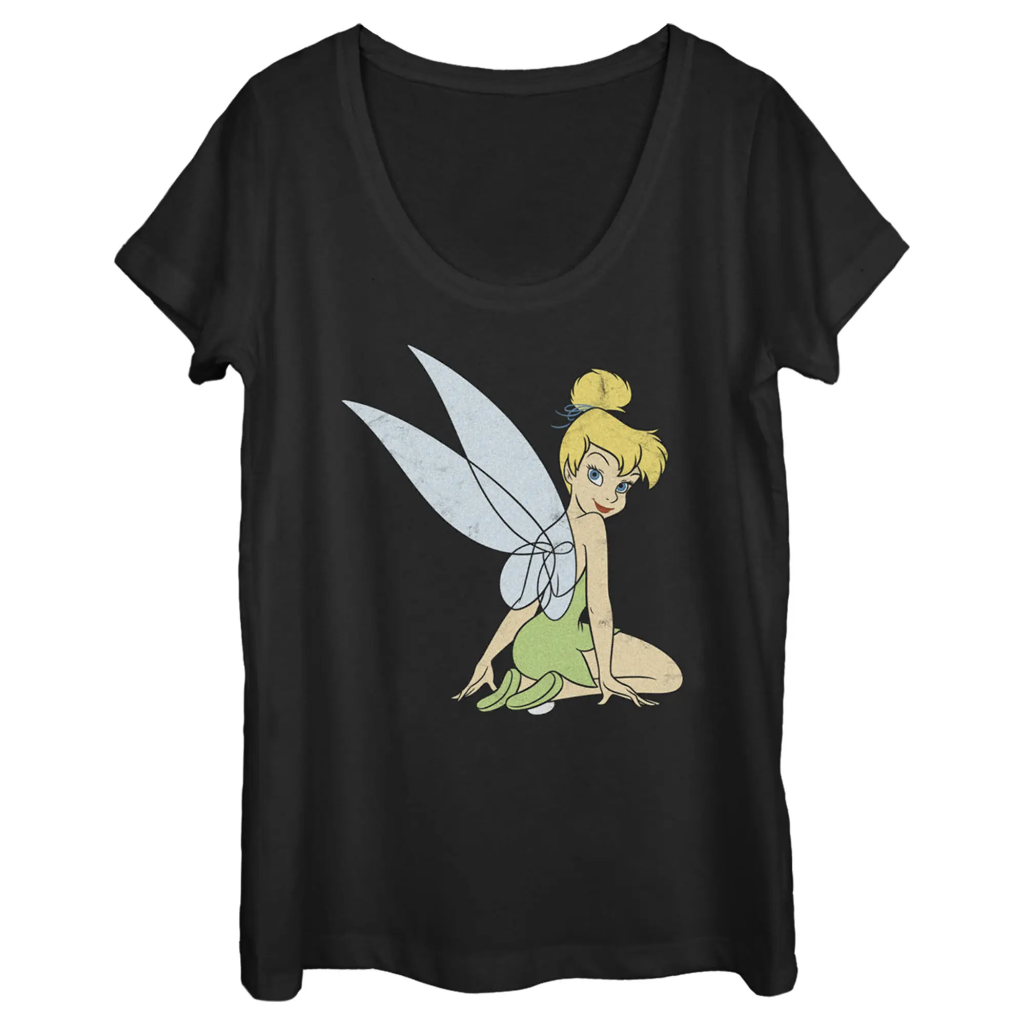 Women's Peter Pan Tinker Bell Distressed Wings Portrait
